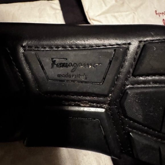 New Salvatore Ferragamo Sardegna Drivers Men's Black Shoes Size 7 1/2 - Picture 10 of 13